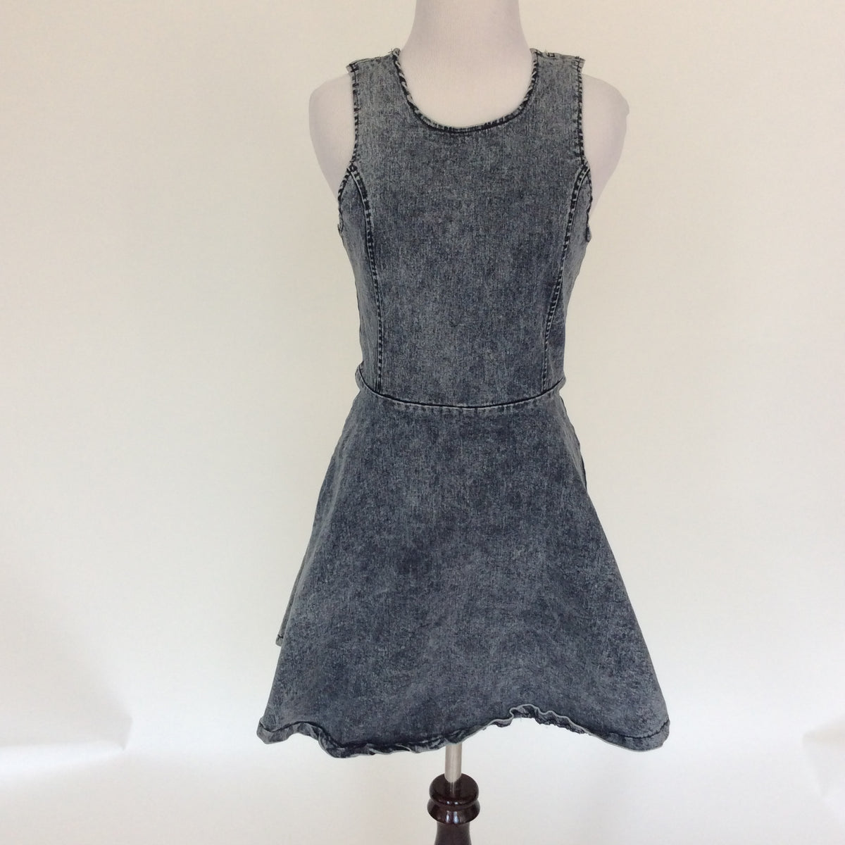 Vintage 90's acid wash denim style skater dress! XS! Very Saved By The – Mixtape Your Life, LLC