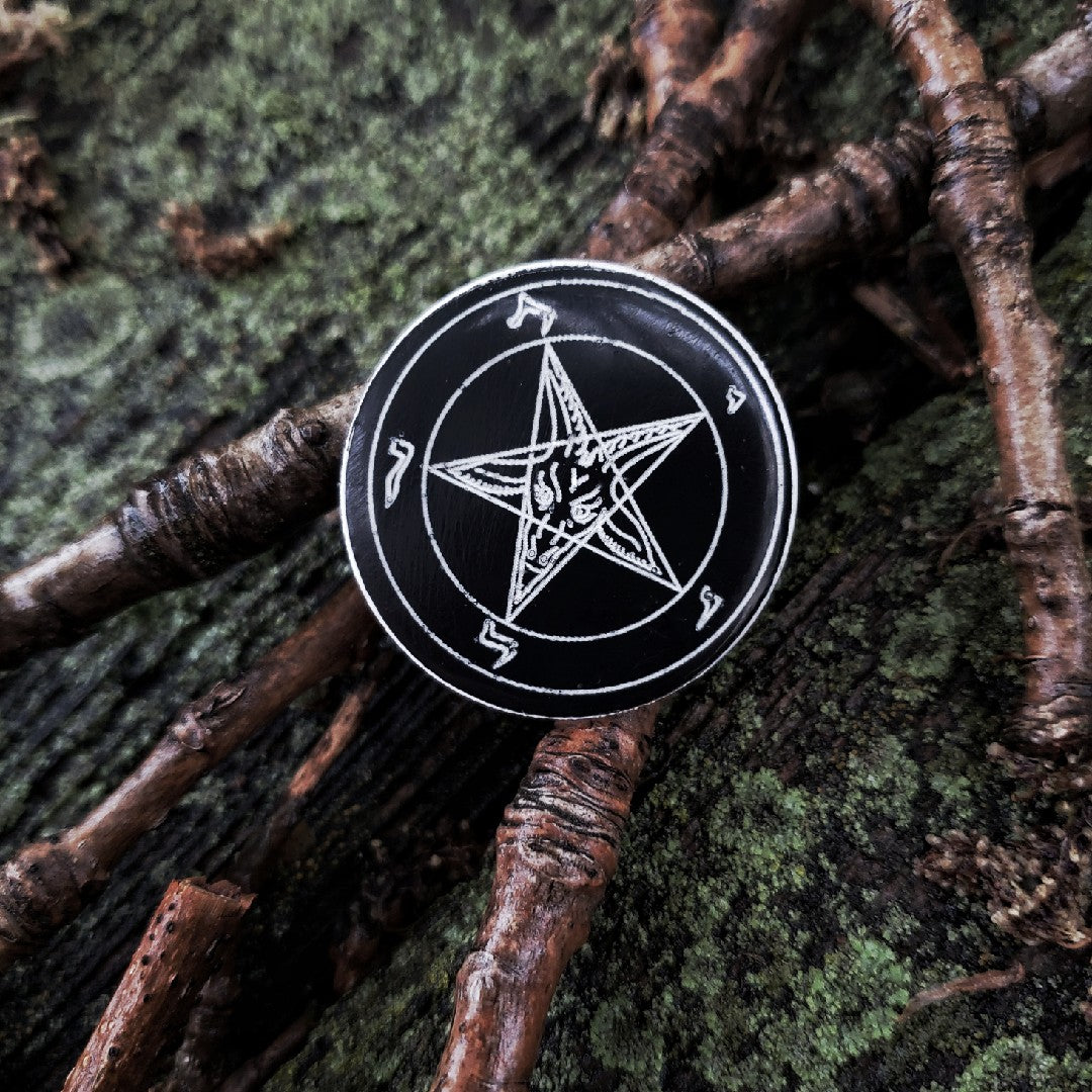 Sigil of Baphomet Pentagram Brooch – Mixtape Your Life, LLC