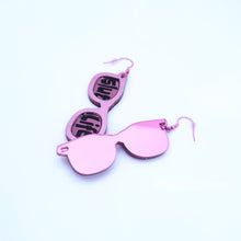 Pink Sunglasses Dangle Earrings