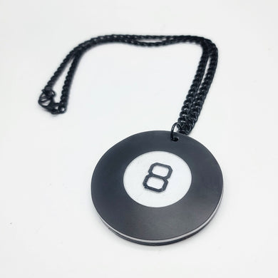 Fortune Telling 8 Ball Necklace (Dump Him)