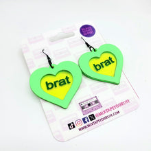 Brat Heart Dangle Earrings