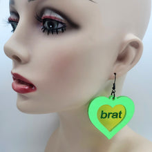 Brat Heart Dangle Earrings