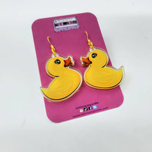 Rubber Duckie Mini Dangle Earrings