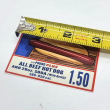 $1.50 Hot Dog Combo Deal Vinyl Sticker