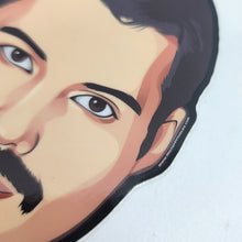 Freddie Mercury Illustrated Vinyl Sticker