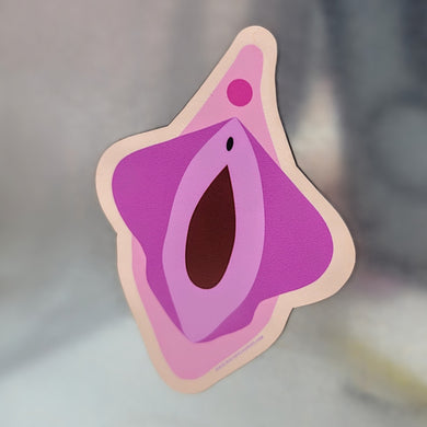 Abstract Vulva Illustration Magnet