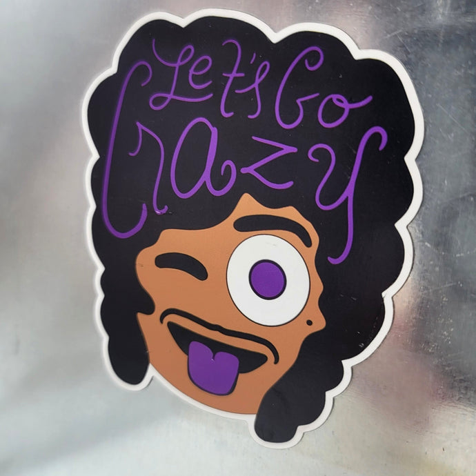 Let's Go Crazy Emoji Magnet