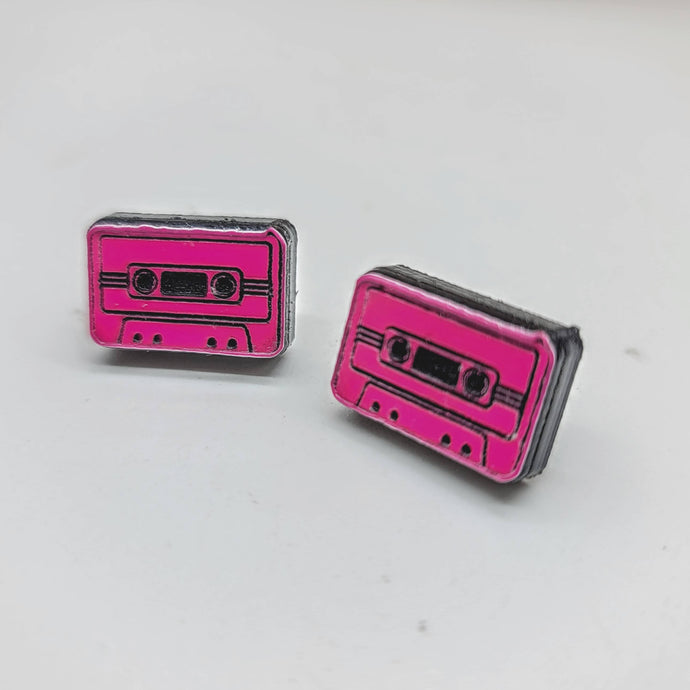 Cassette Tape Stud Earrings