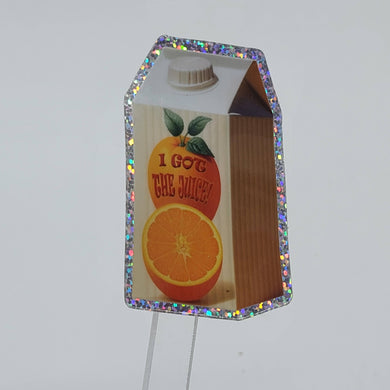 I Got The Juice Glitter Vinyl Sticker