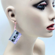 Cassette Tape Mini Dangle Earrings