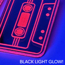 Neon Pink Cassette Tape Ornament