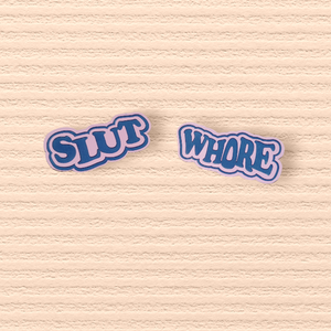 Slut/Whore Hair Clips