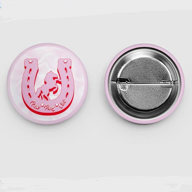 Pink Pony Club Button Pin
