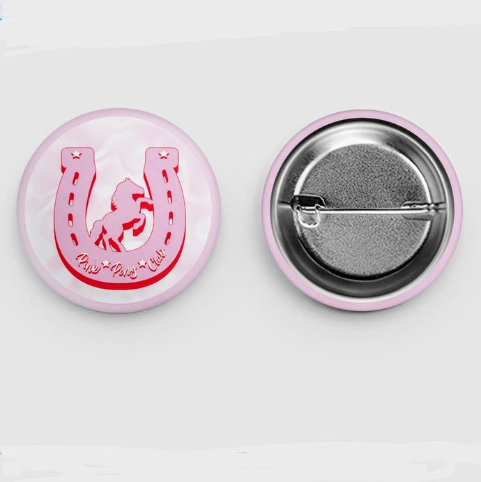 Pink Pony Club Button Pin
