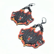 Hounds of Hell Cerberus Dangle Earrings