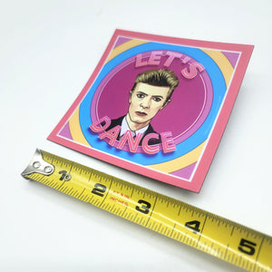 Let's Dance David Bowie Vinyl Sticker