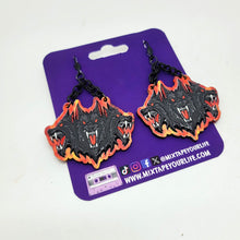Hounds of Hell Cerberus Dangle Earrings