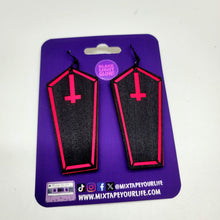 Electric Funeral Coffin Dangle Earrings