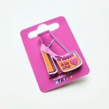 Groove Is In The Heart Acrylic Lapel Pin