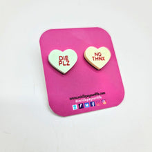 Anti Conversation Hearts Anti Valentine's Day Stud Earrings