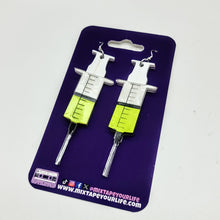 Re-Animator Syringe Dangle Earrings