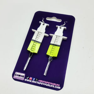 Re-Animator Syringe Dangle Earrings