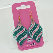 Mid Century Modern Ornament Mini Dangle Earrings
