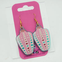 Mid Century Modern Ornament Mini Dangle Earrings