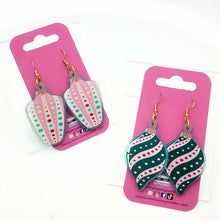 Mid Century Modern Ornament Mini Dangle Earrings