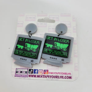 Oregon Trail Meme Dangle Earrings