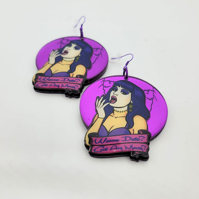 Frankenhooker Wanna Date Dangle Earrings