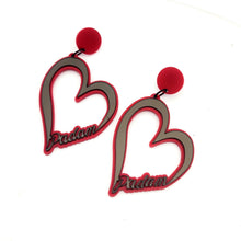 Padam Padam Heart Dangle Earrings