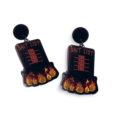 Shitlist Dangle Earrings