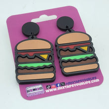 Cheeseburger In Paradise Dangle Earrings