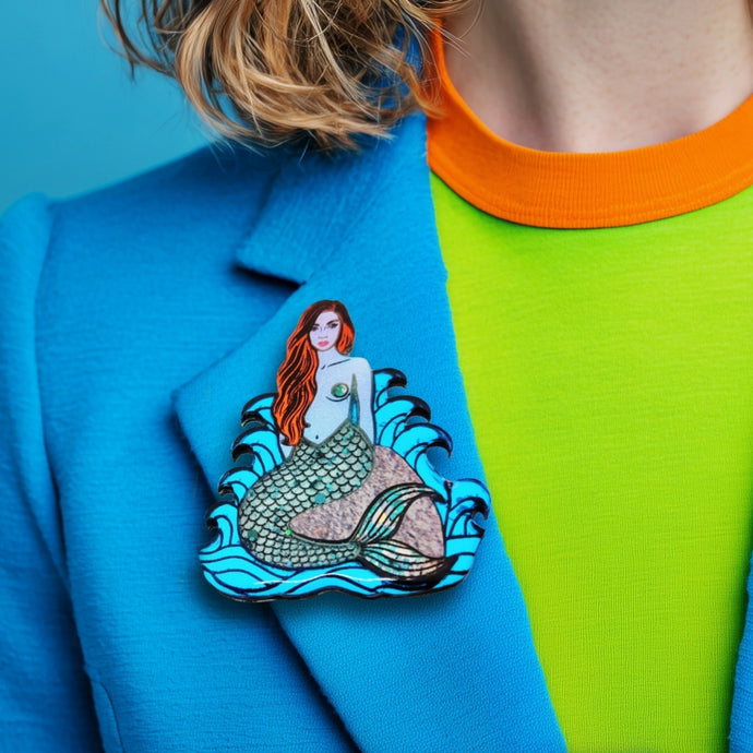 Ocean Eyes Mermaid Brooch