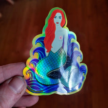 Ocean Eyes Mermaid Holographic Vinyl Sticker
