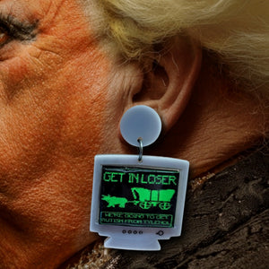 Oregon Trail Meme Dangle Earrings
