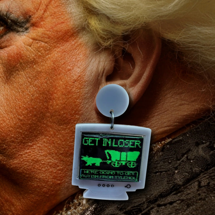 Oregon Trail Meme Dangle Earrings