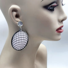 Shiny Disco Balls Mirrored Acrylic Dangle Earrings