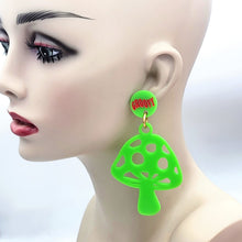 Feelin' Groovy Mushroom Dangle Earrings