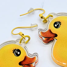 Rubber Duckie Mini Dangle Earrings
