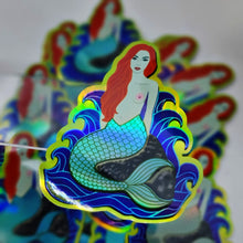 Ocean Eyes Mermaid Holographic Vinyl Sticker