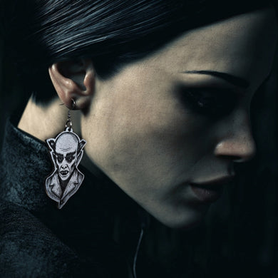 Count Orlok Nosferatu Dangle Earrings