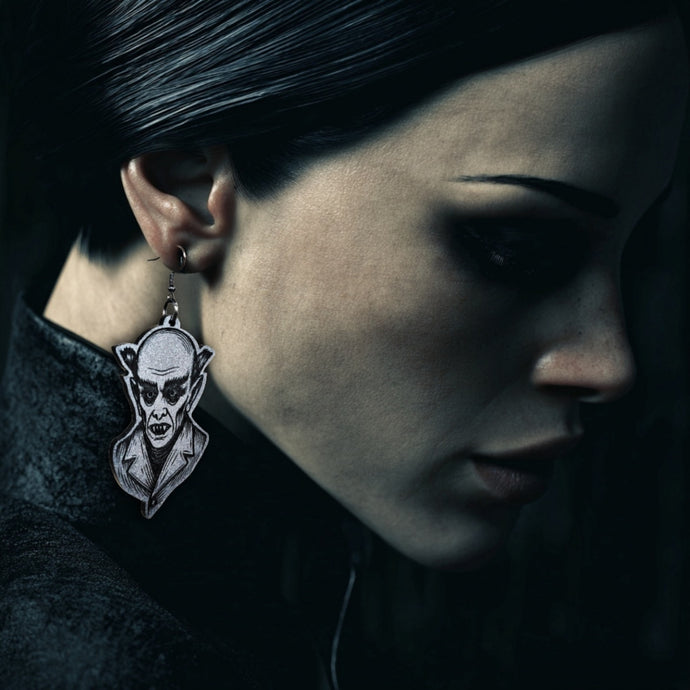 Count Orlok Nosferatu Dangle Earrings