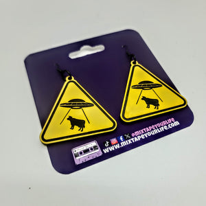 Alien Abduction Dangle Earrings