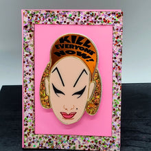 Kill Everyone Now! Divine Pink Flamingos Acrylic Marquetry Art