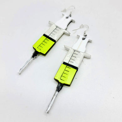 Re-Animator Syringe Dangle Earrings