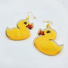 Rubber Duckie Mini Dangle Earrings