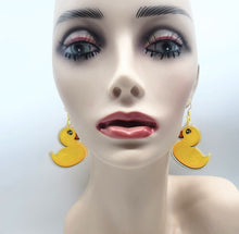 Rubber Duckie Mini Dangle Earrings