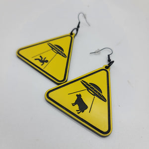 Alien Abduction Dangle Earrings